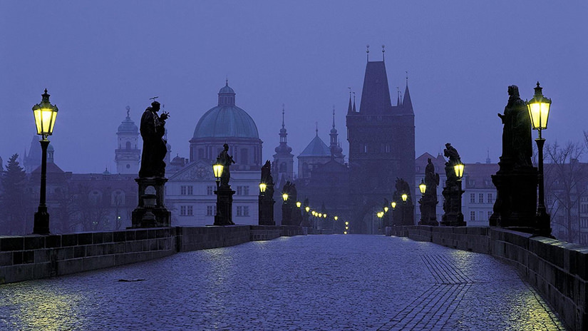 Charles Bridge early in the morning